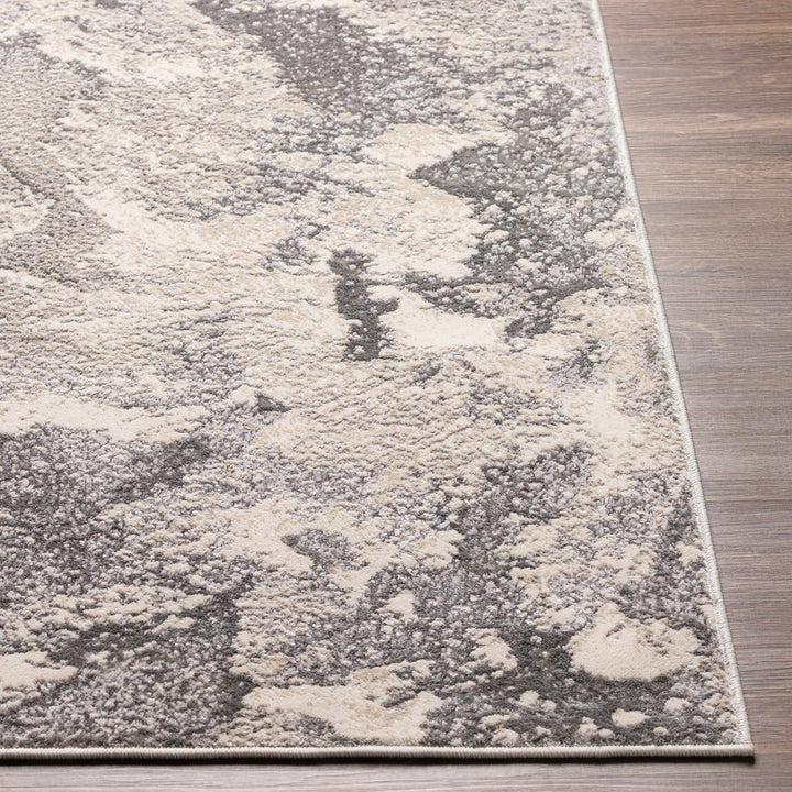 Godefroy Ivory And Gray Modern Abstract Design Area Rug