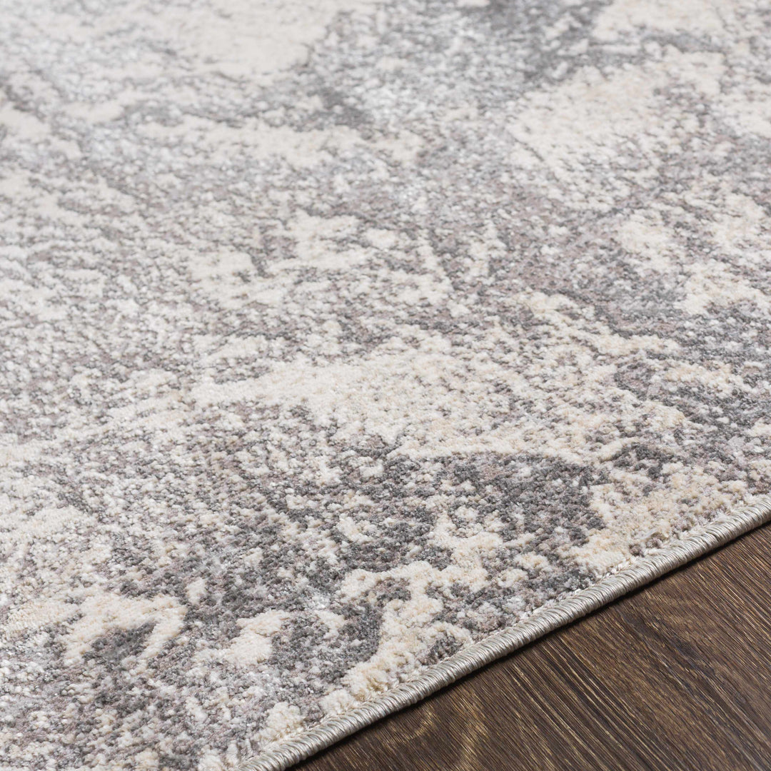 Godefroy Ivory And Gray Modern Abstract Design Area Rug