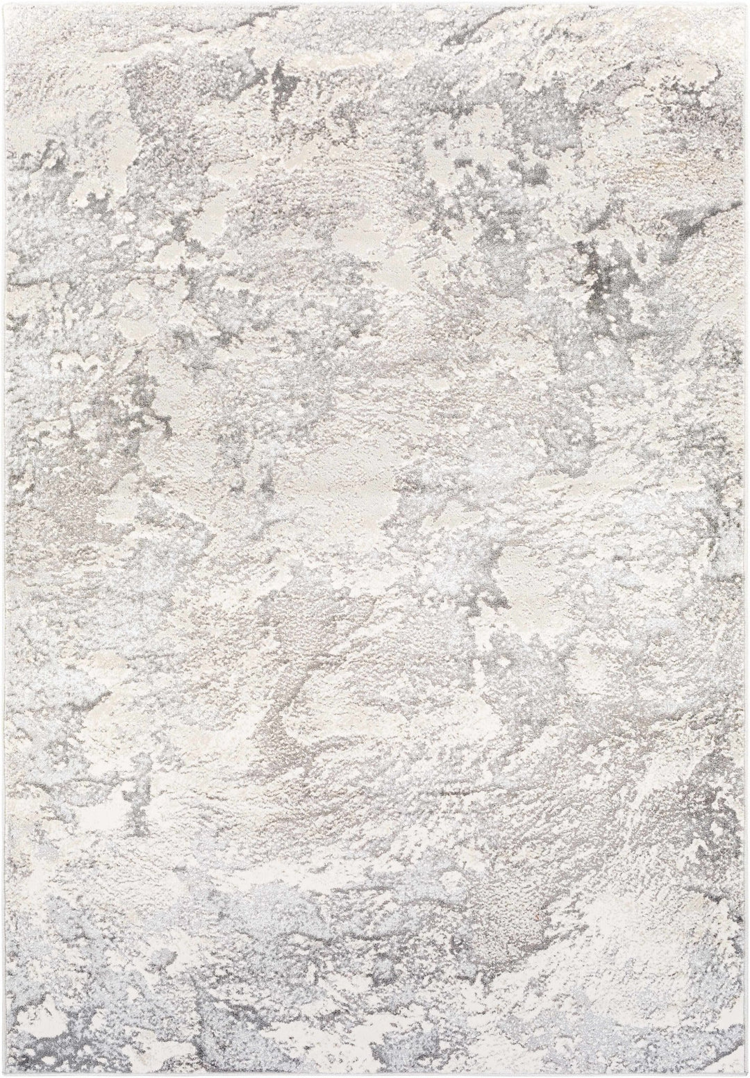 Godefroy Ivory And Gray Modern Abstract Design Area Rug - The Rug Decor