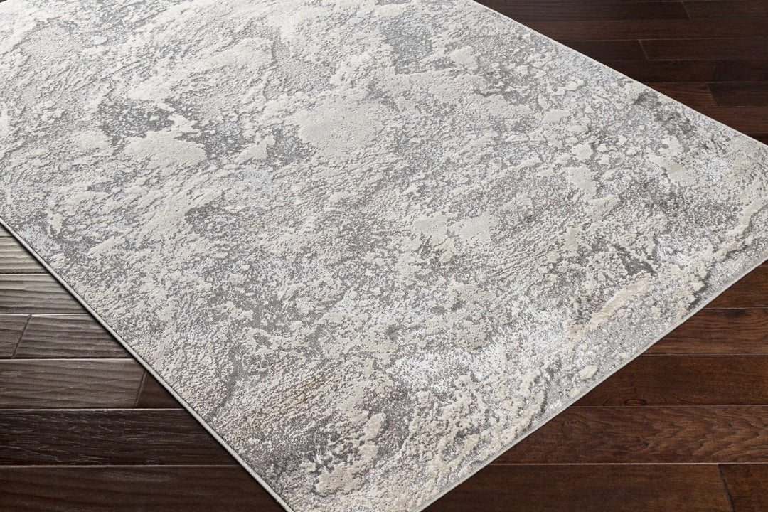 Godefroy Ivory And Gray Modern Abstract Design Area Rug - The Rug Decor