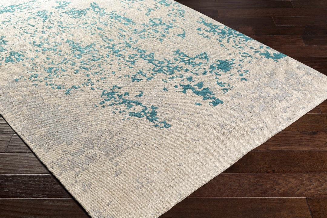 Godwin Beige And Blue Modern Abstract Design Area Rug - The Rug Decor