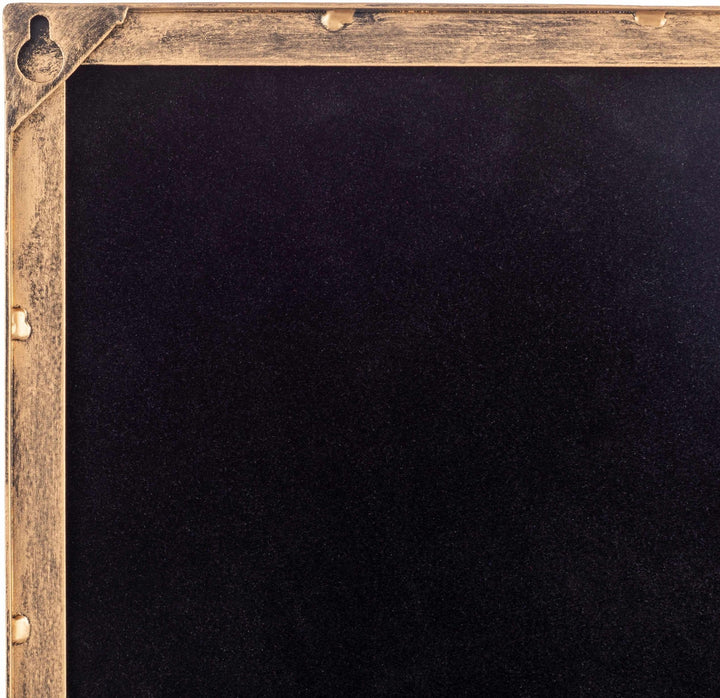Gold and Taupe Rectangle Frame Stand Mirror - The Rug Decor