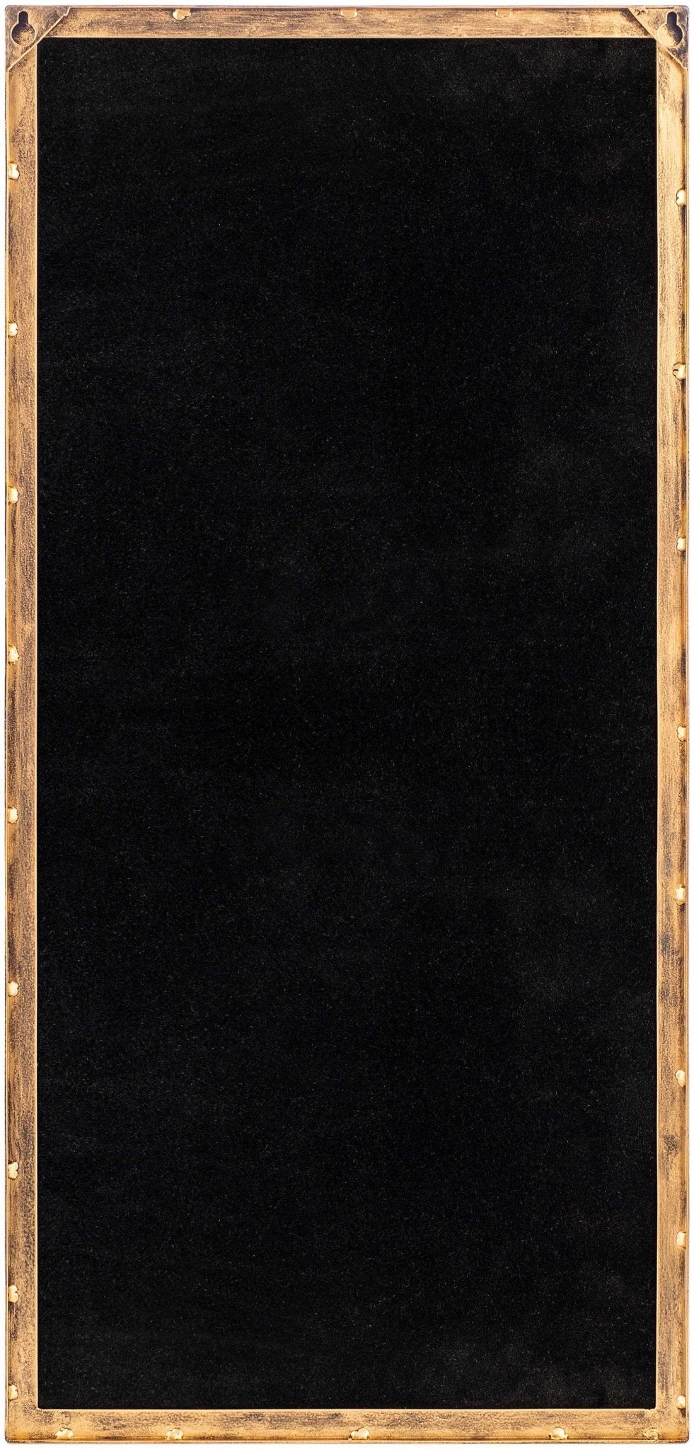 Gold and Taupe Rectangle Frame Stand Mirror - The Rug Decor