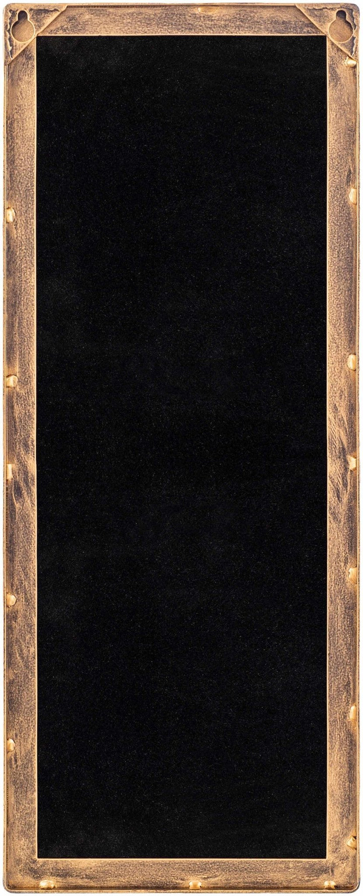 Gold and Taupe Rectangle Frame Stand Mirror - The Rug Decor