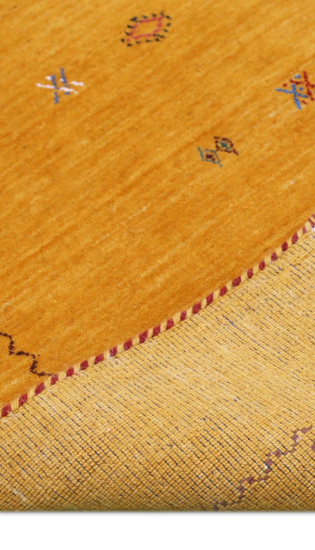 Gold Tribal Center Medallion Hand Loomed Wool Area Rug - The Rug Decor