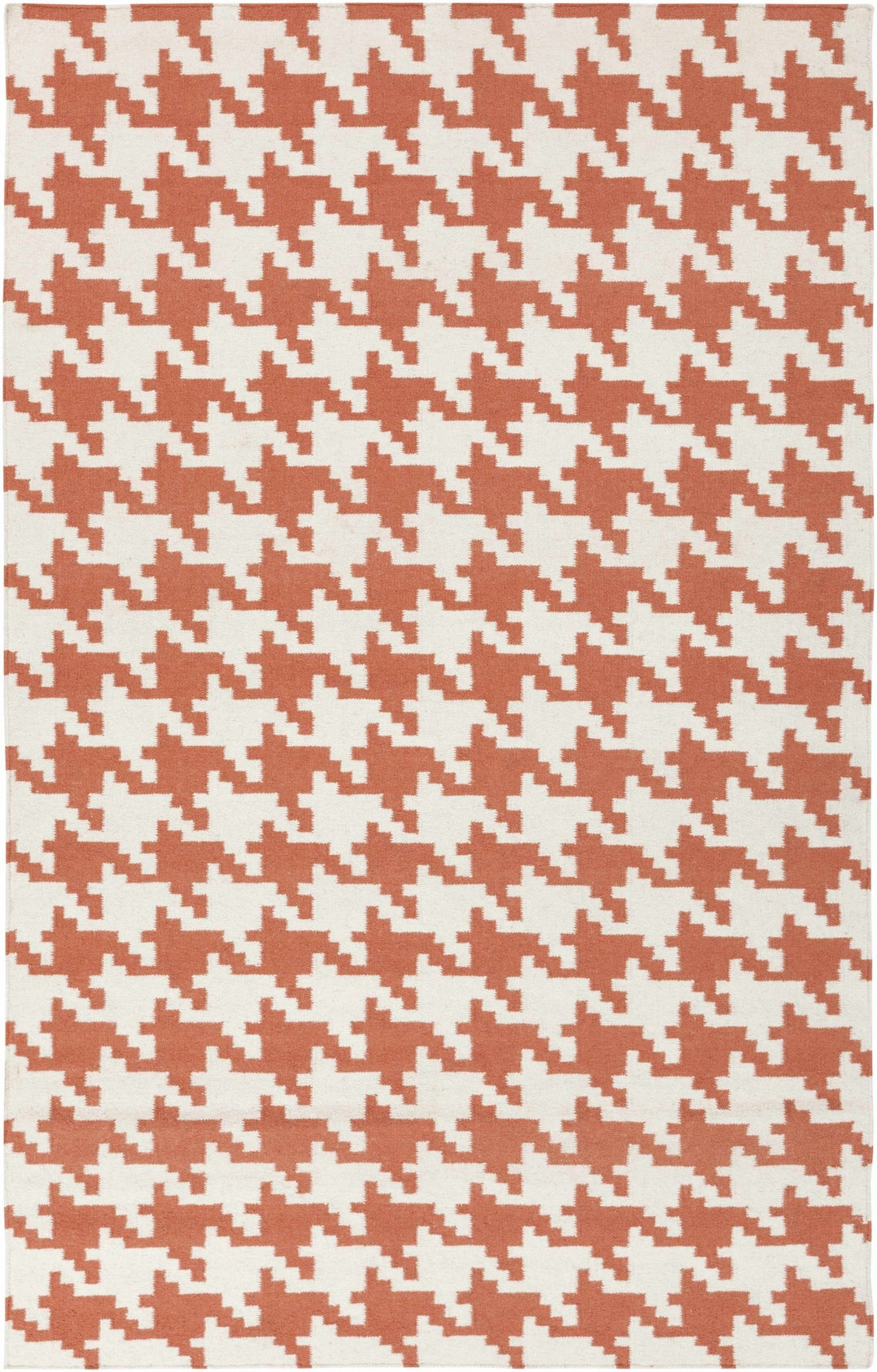 Goldthwaite Rust Modern Style Hand Woven Wool Area Rug - The Rug Decor