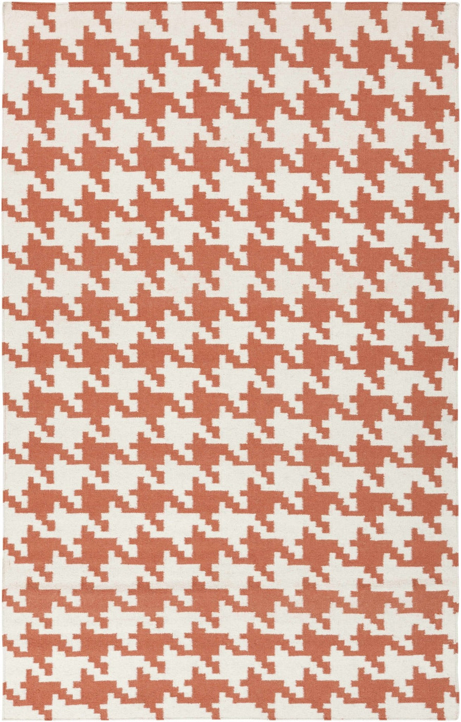 Goldthwaite Rust Modern Style Hand Woven Wool Area Rug - The Rug Decor