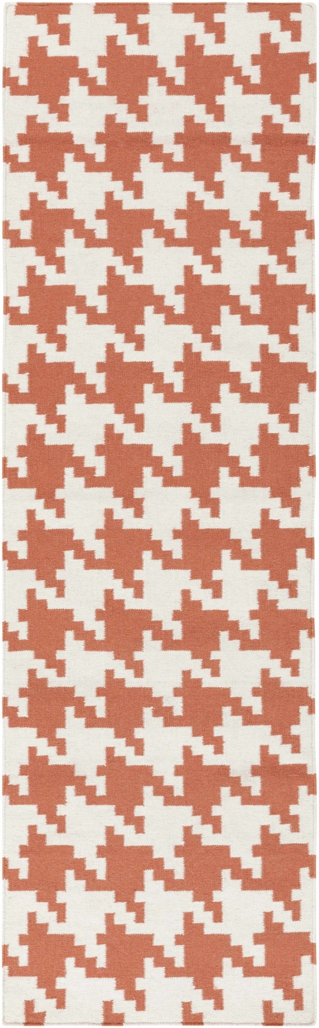 Goldthwaite Rust Modern Style Hand Woven Wool Area Rug - The Rug Decor