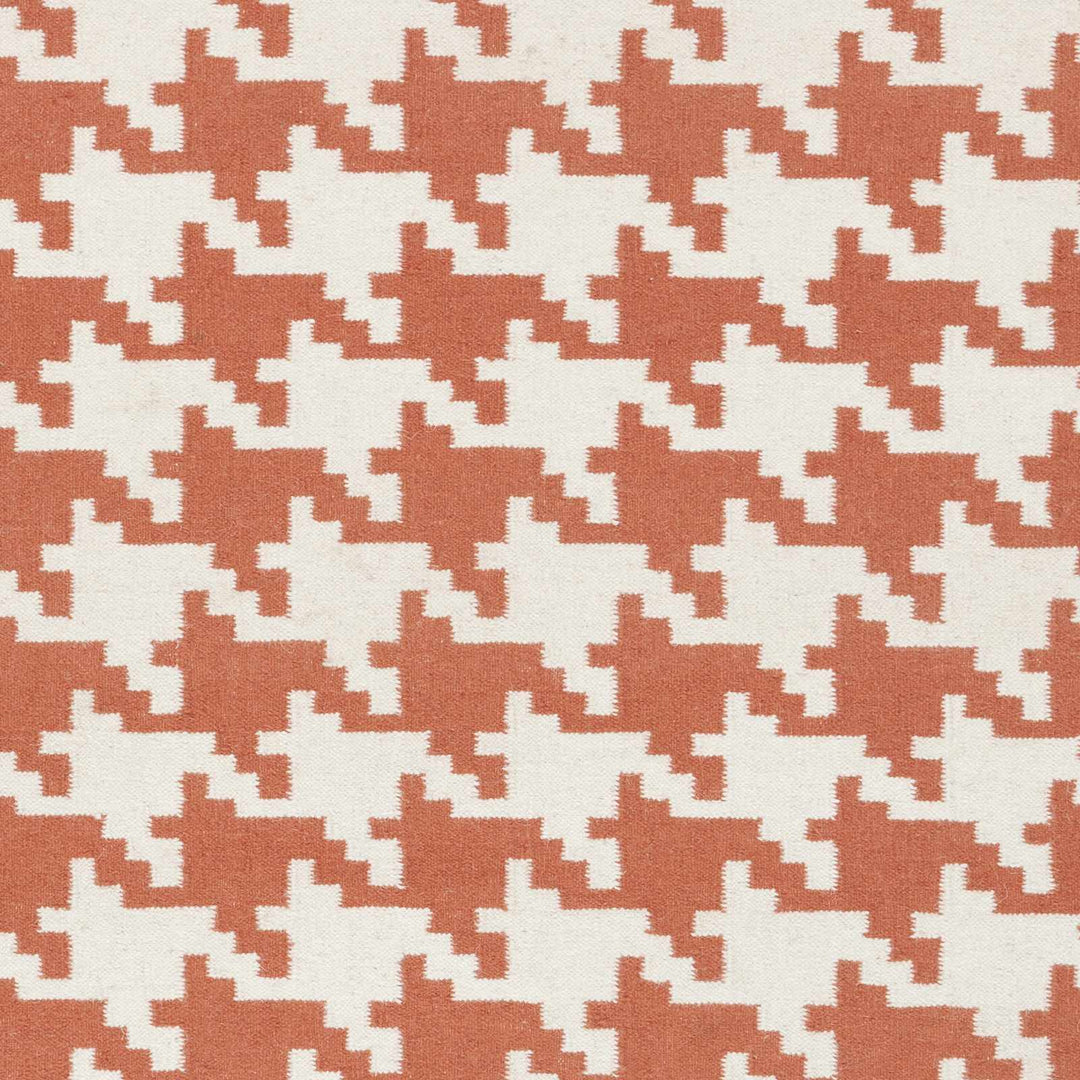 Goldthwaite Rust Modern Style Hand Woven Wool Area Rug - The Rug Decor