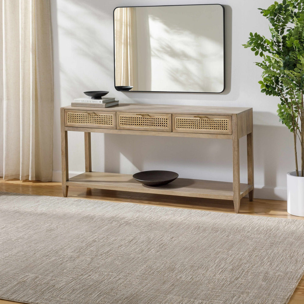 Goren Contemporary Geometric Design Beige Rug - The Rug Decor