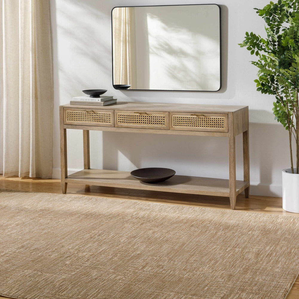 Goren Tan Contemporary Style Area Rug - The Rug Decor