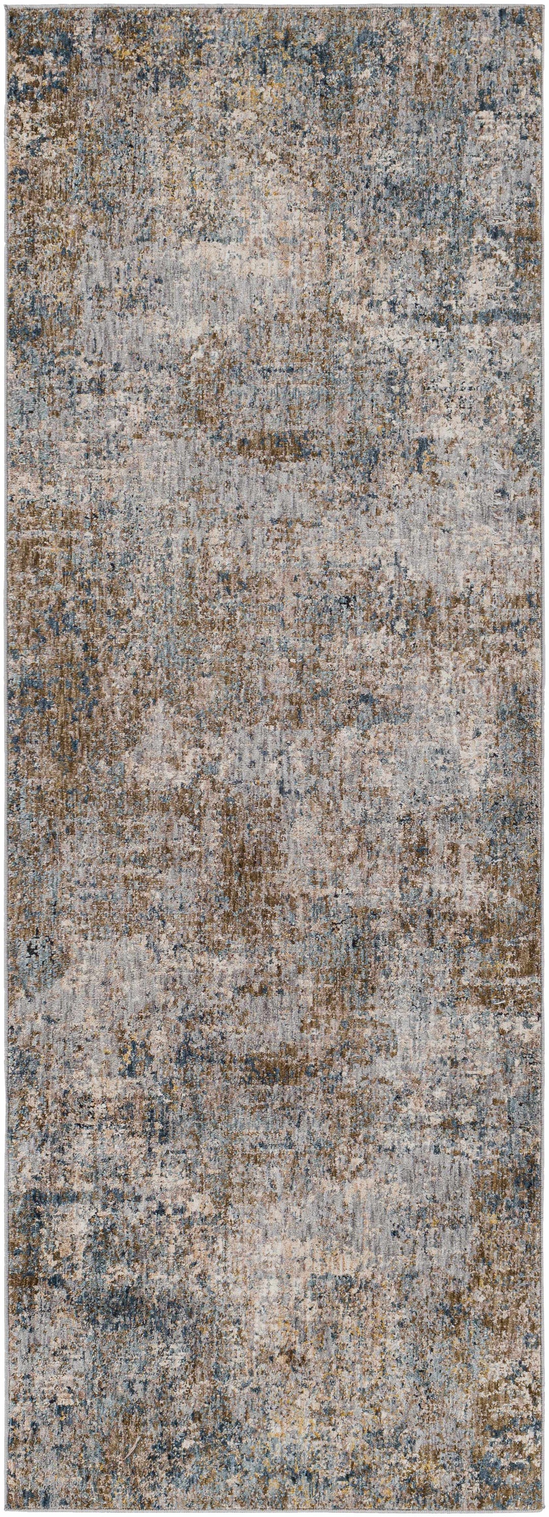 Gorokan Brown And Gray Modern Abstract Design Area Rug
