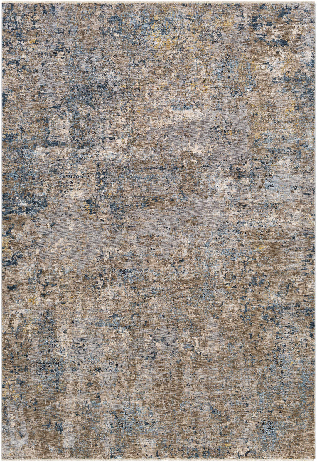 Gorokan Brown And Gray Modern Abstract Design Area Rug