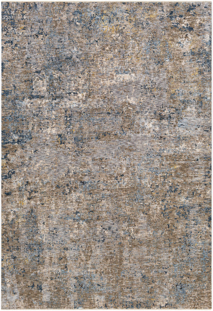 Gorokan Brown And Gray Modern Abstract Design Area Rug