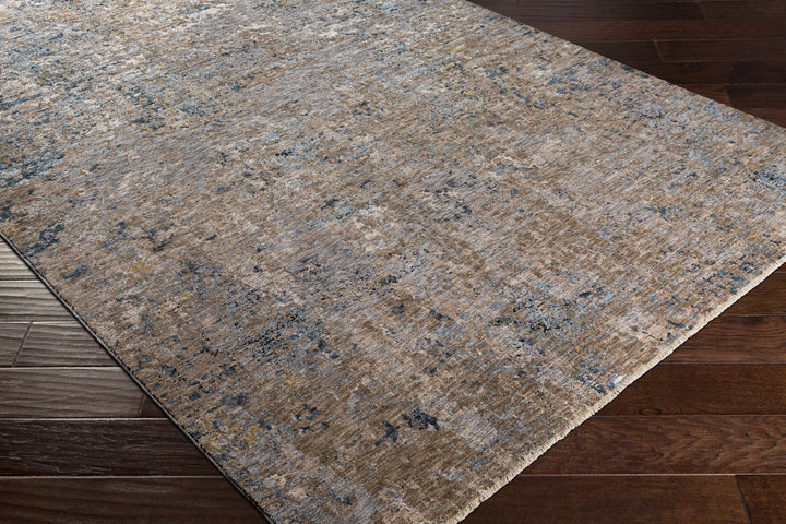 Gorokan Brown And Gray Modern Abstract Design Area Rug