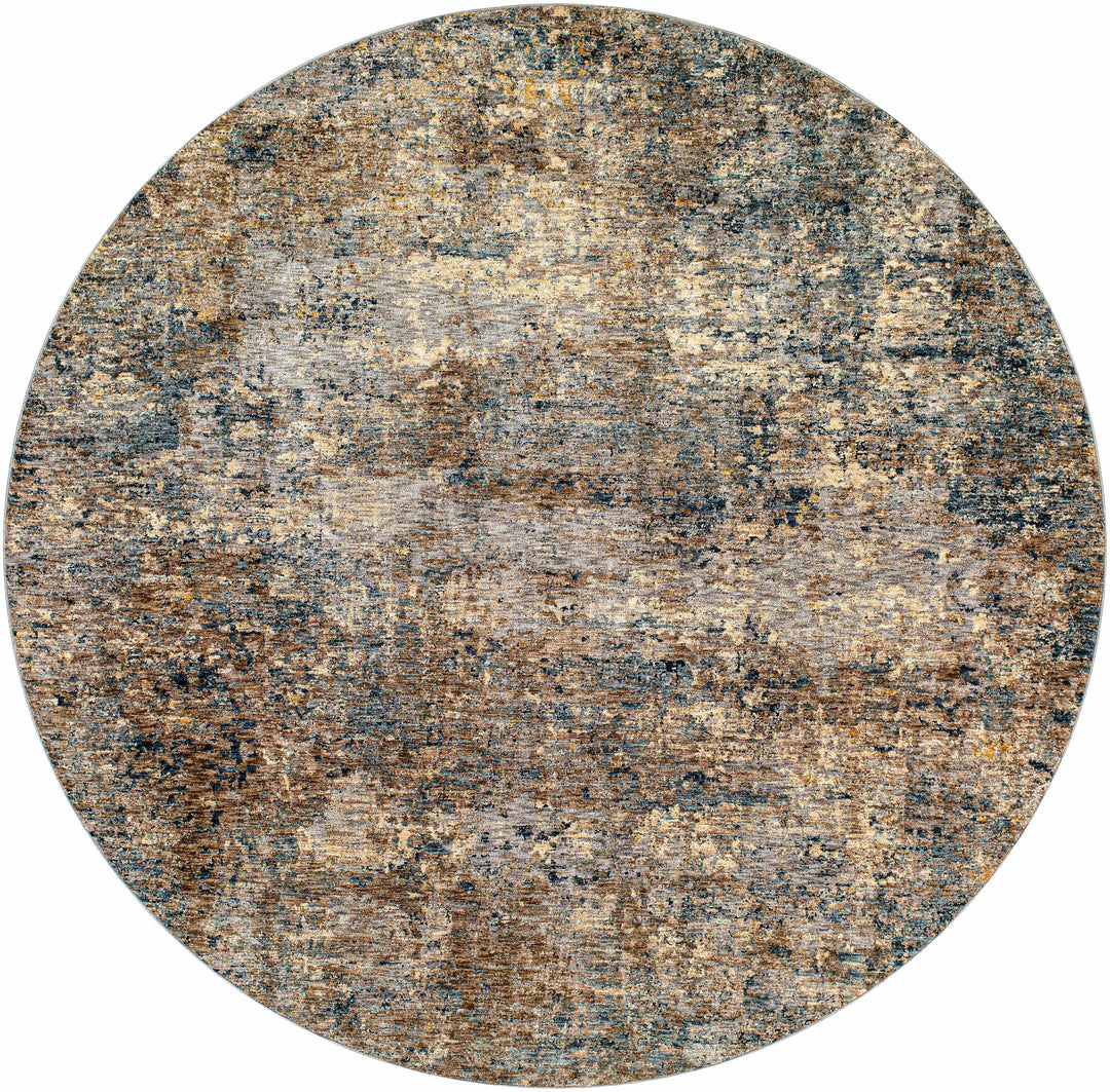 Gorokan Brown And Gray Modern Abstract Design Area Rug