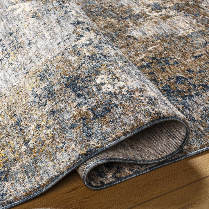 Gorokan Brown And Gray Modern Abstract Design Area Rug