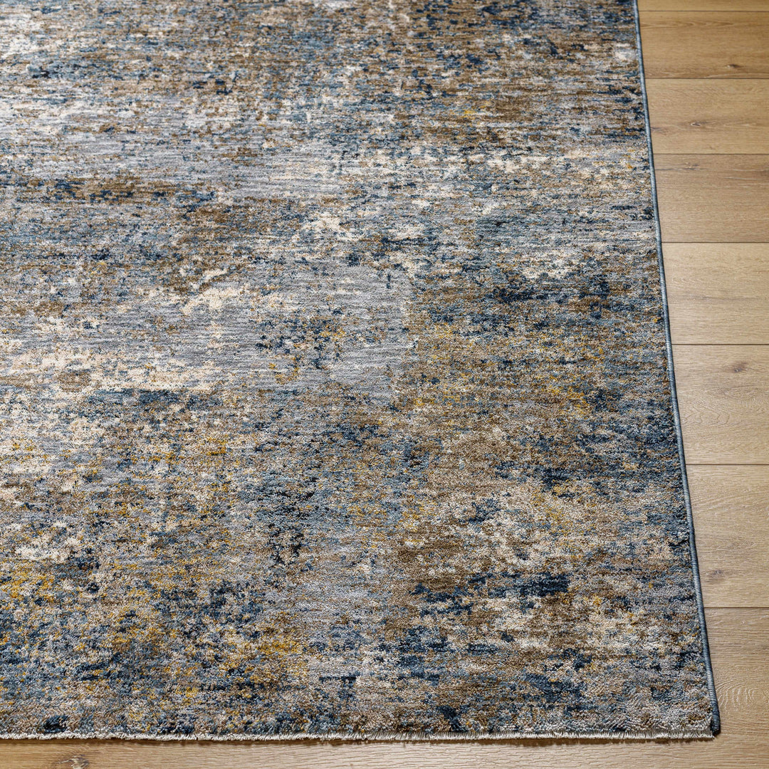 Gorokan Brown And Gray Modern Abstract Design Area Rug