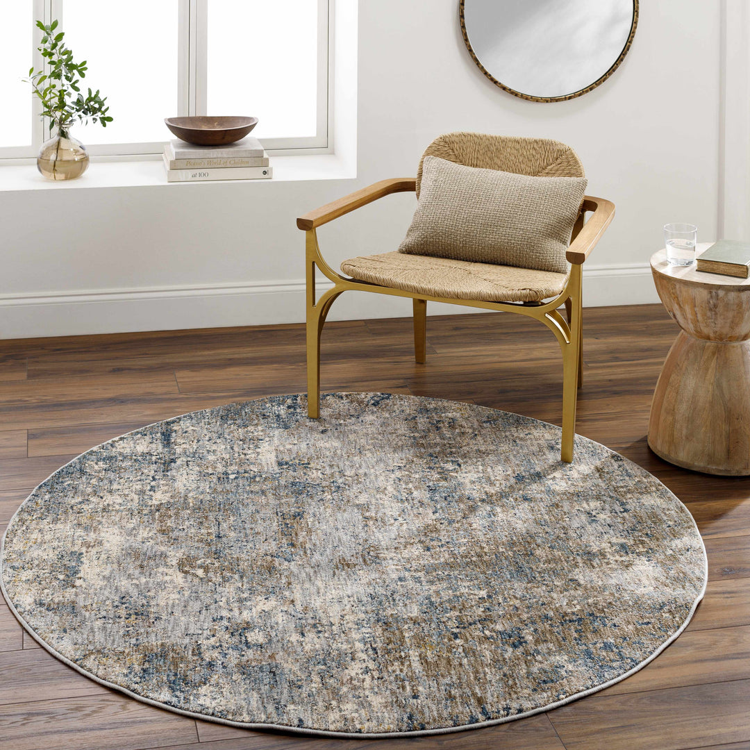 Gorokan Brown And Gray Modern Abstract Design Area Rug