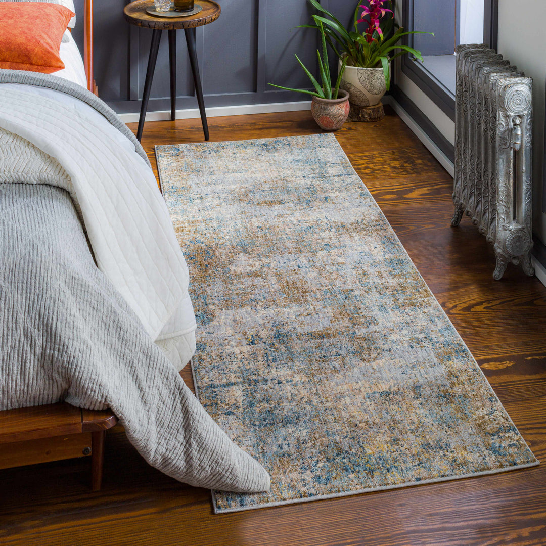 Gorokan Brown And Gray Modern Abstract Design Area Rug