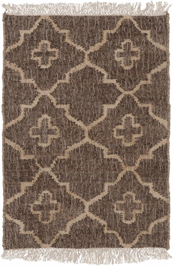Gotebo Modern Style Brown And Beige Hand Woven Area Rug