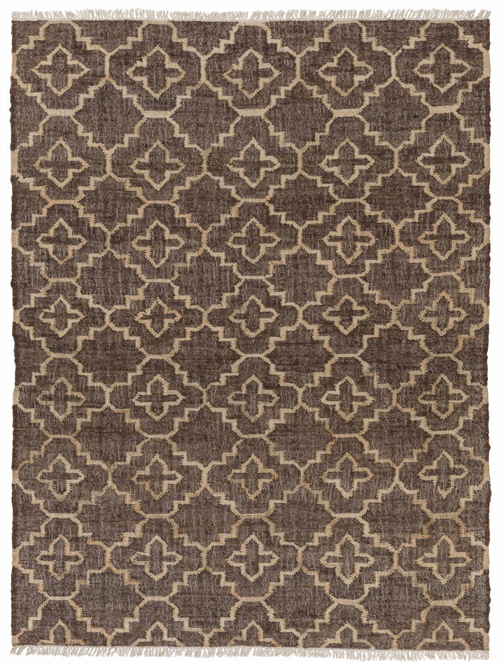 Gotebo Modern Style Brown And Beige Hand Woven Area Rug