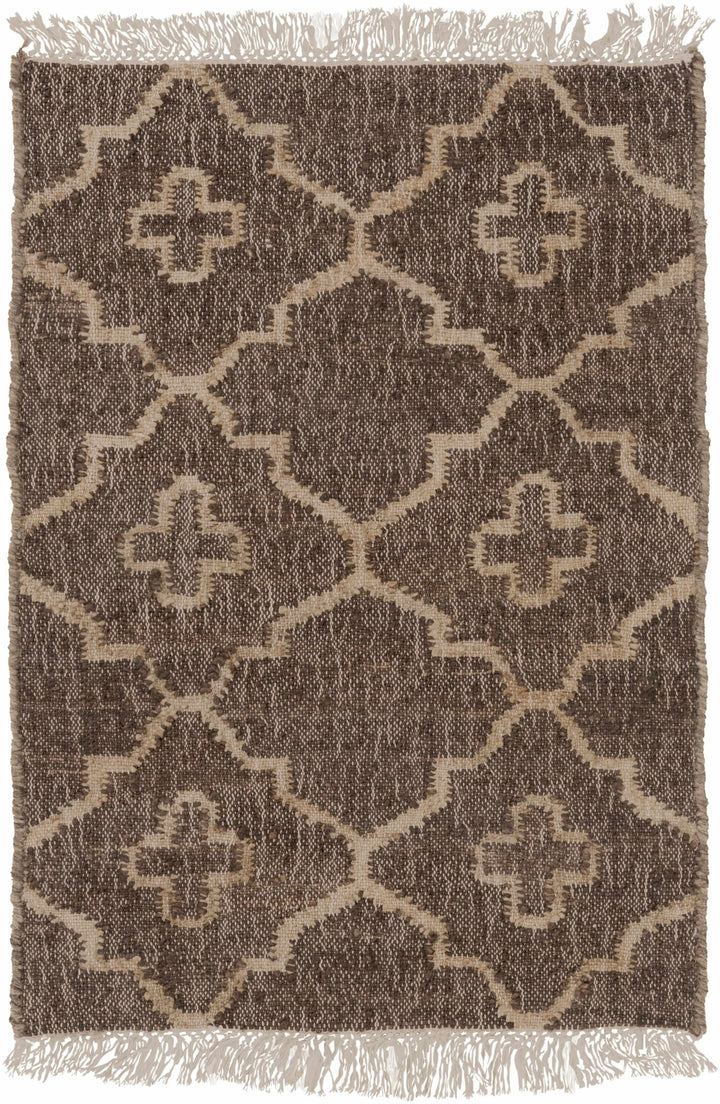 Gotebo Modern Style Brown And Beige Hand Woven Area Rug - The Rug Decor