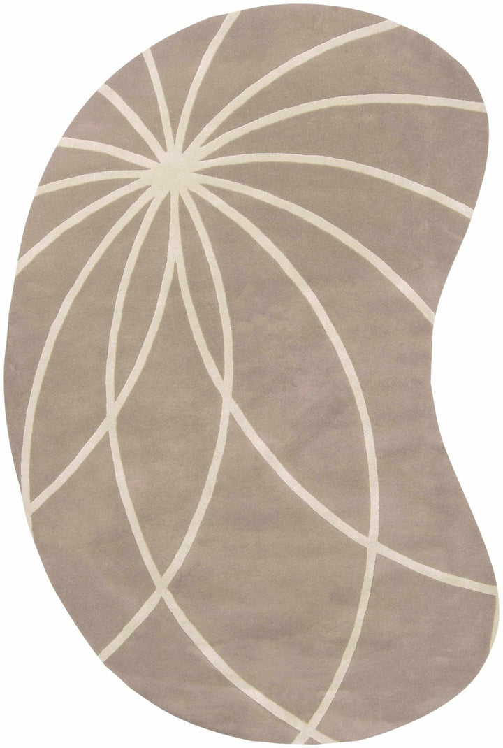 Gouldsboro Modern Style Tan And Ivory Hand Tufted Wool Area Rug - The Rug Decor