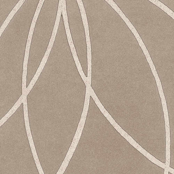 Gouldsboro Modern Style Tan And Ivory Hand Tufted Wool Area Rug - The Rug Decor