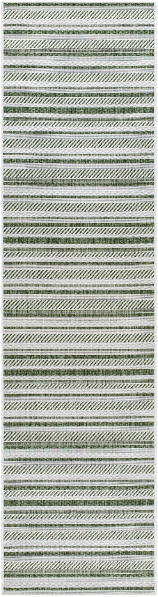 Gram Contemporary Style Green And Ivory Outdoor Rug - The Rug Decor