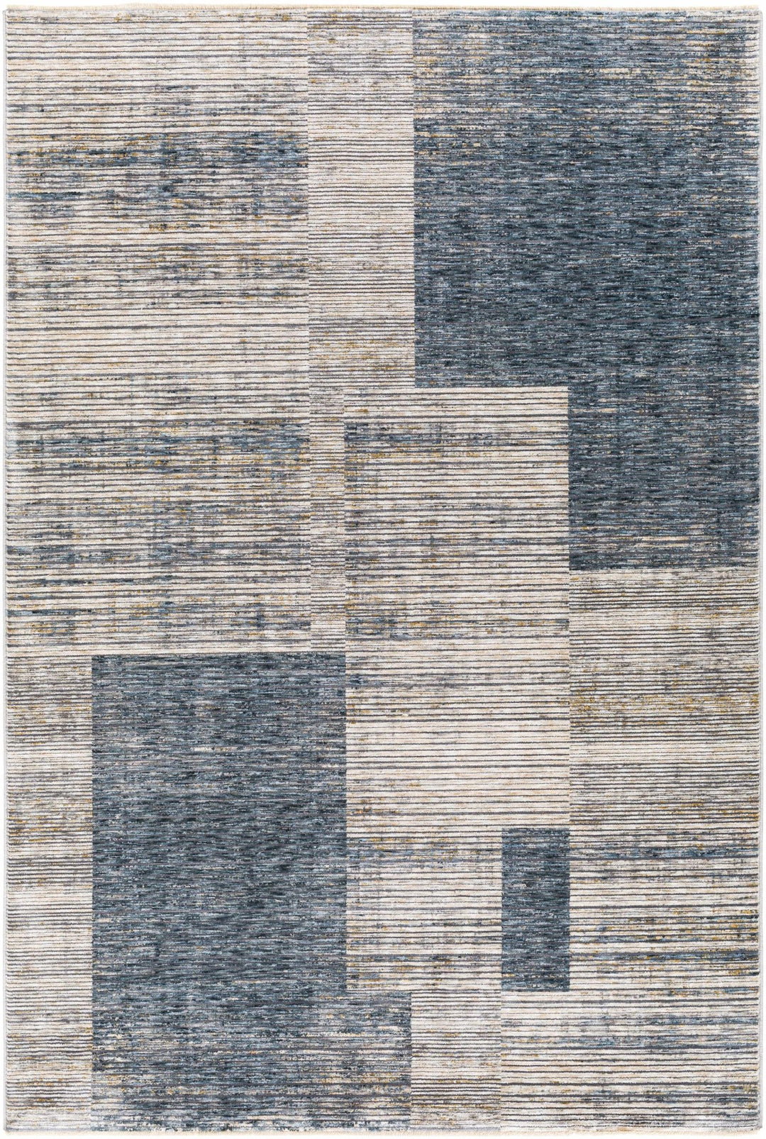 Grapeview Contemporary Abstract Gray And Tan Rug - The Rug Decor