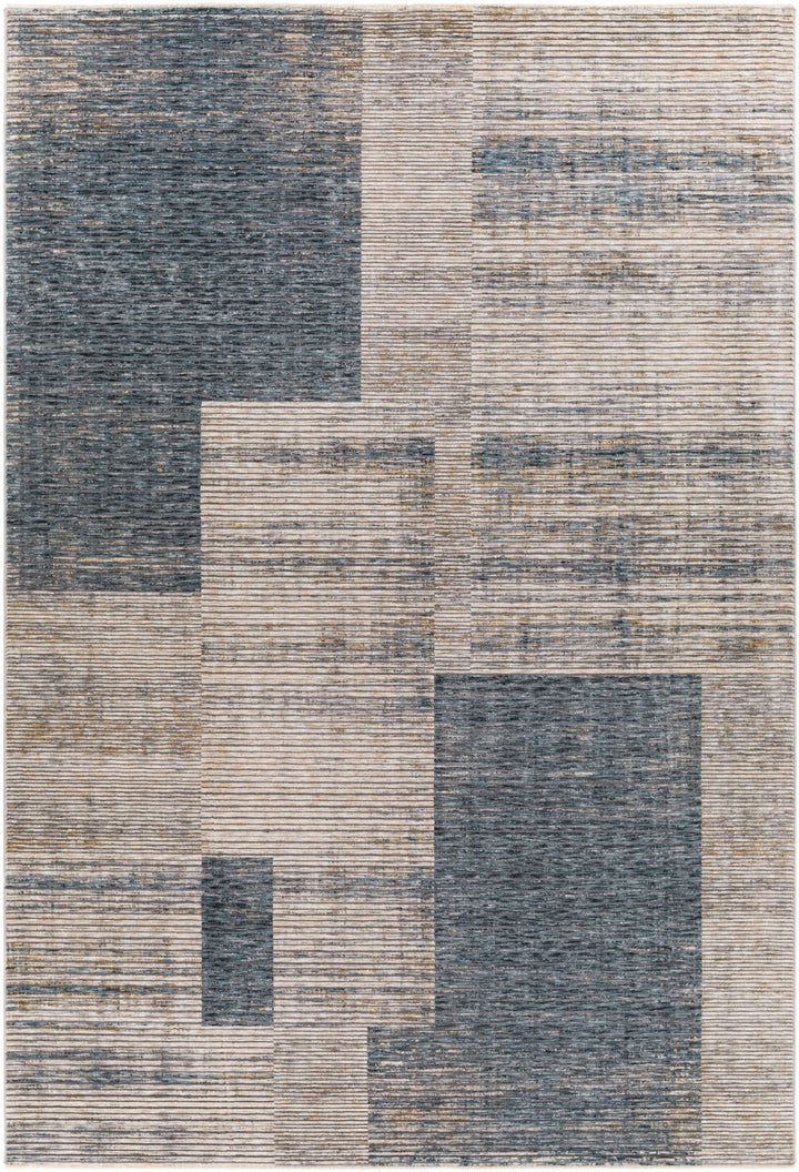Grapeview Contemporary Abstract Gray And Tan Rug - The Rug Decor