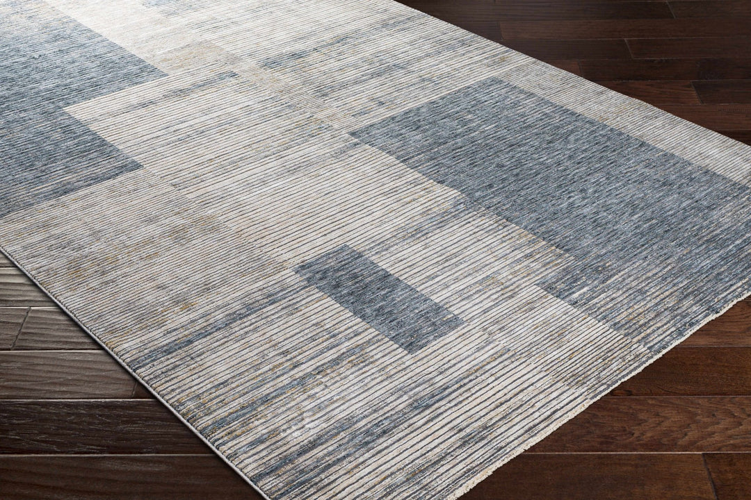 Grapeview Contemporary Abstract Gray And Tan Rug - The Rug Decor