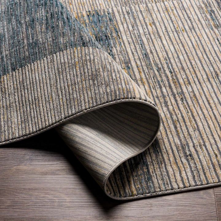 Grapeview Contemporary Abstract Gray And Tan Rug - The Rug Decor