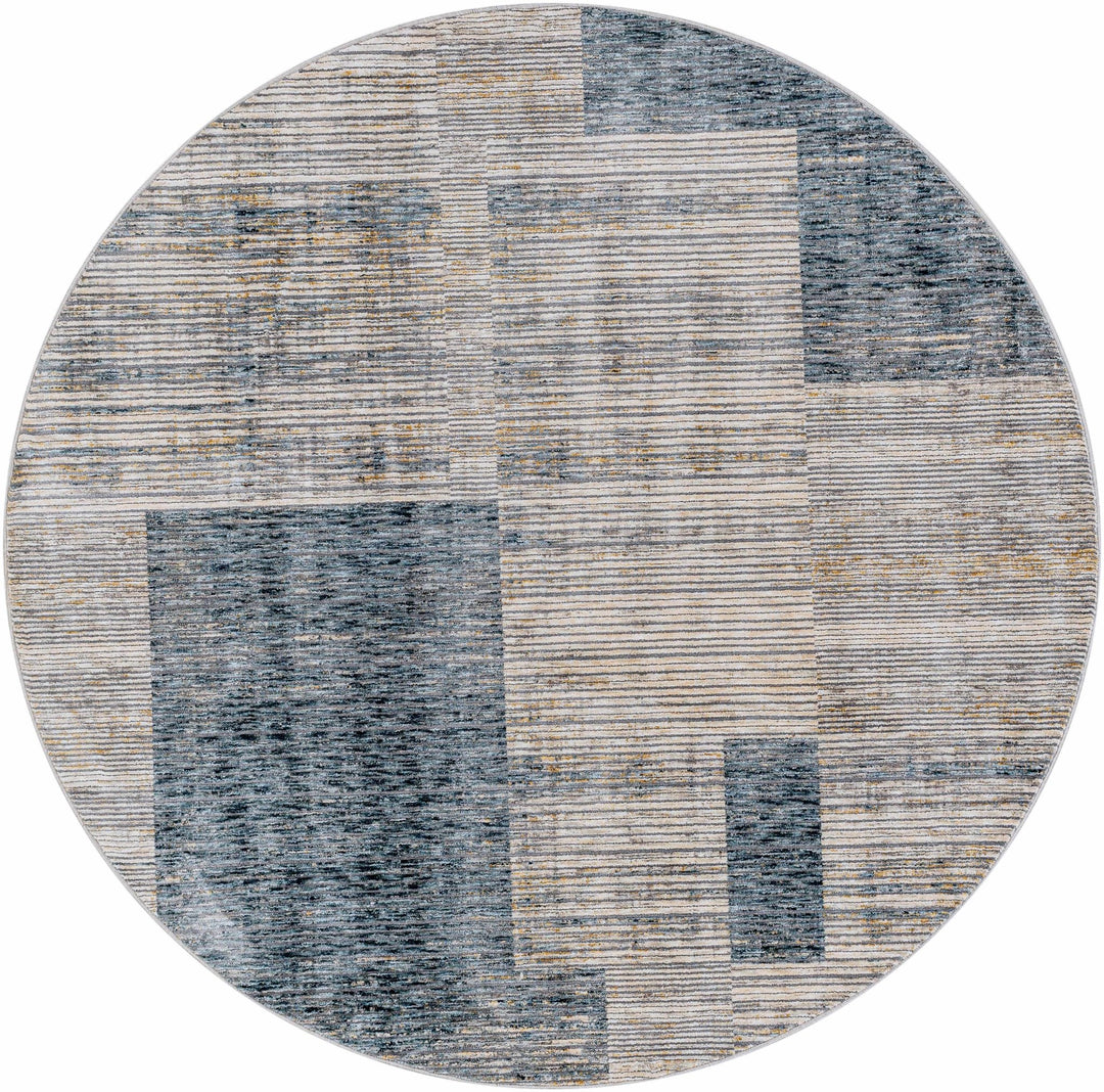 Grapeview Contemporary Abstract Gray And Tan Rug - The Rug Decor