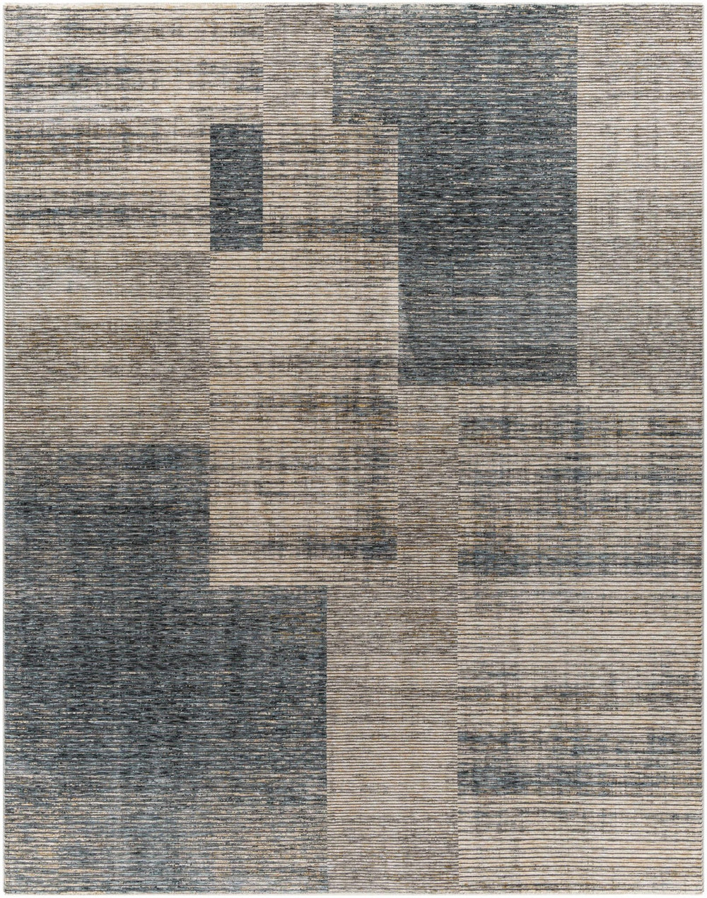 Grapeview Contemporary Abstract Gray And Tan Rug - The Rug Decor
