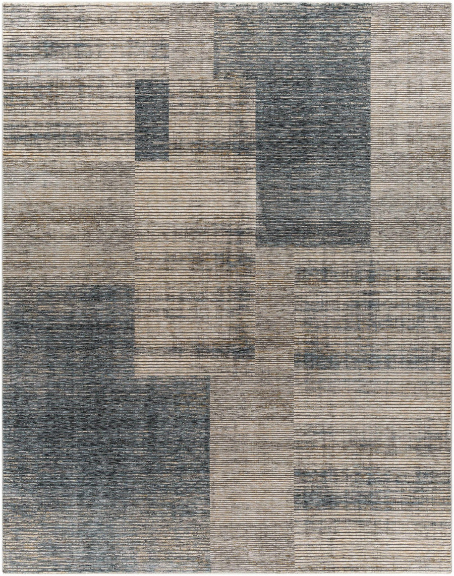 Grapeview Contemporary Abstract Gray And Tan Rug - The Rug Decor