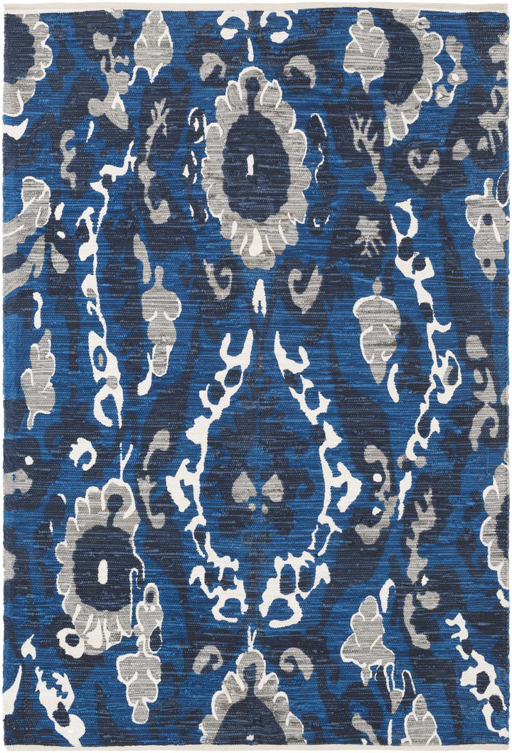 Grasonville Blue Contemporary Style Hand Woven Area Rug