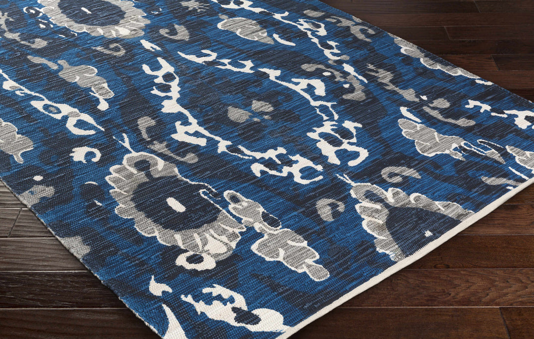 Grasonville Blue Contemporary Style Hand Woven Area Rug