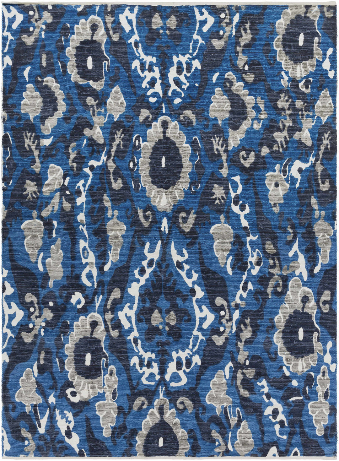 Grasonville Blue Contemporary Style Hand Woven Area Rug
