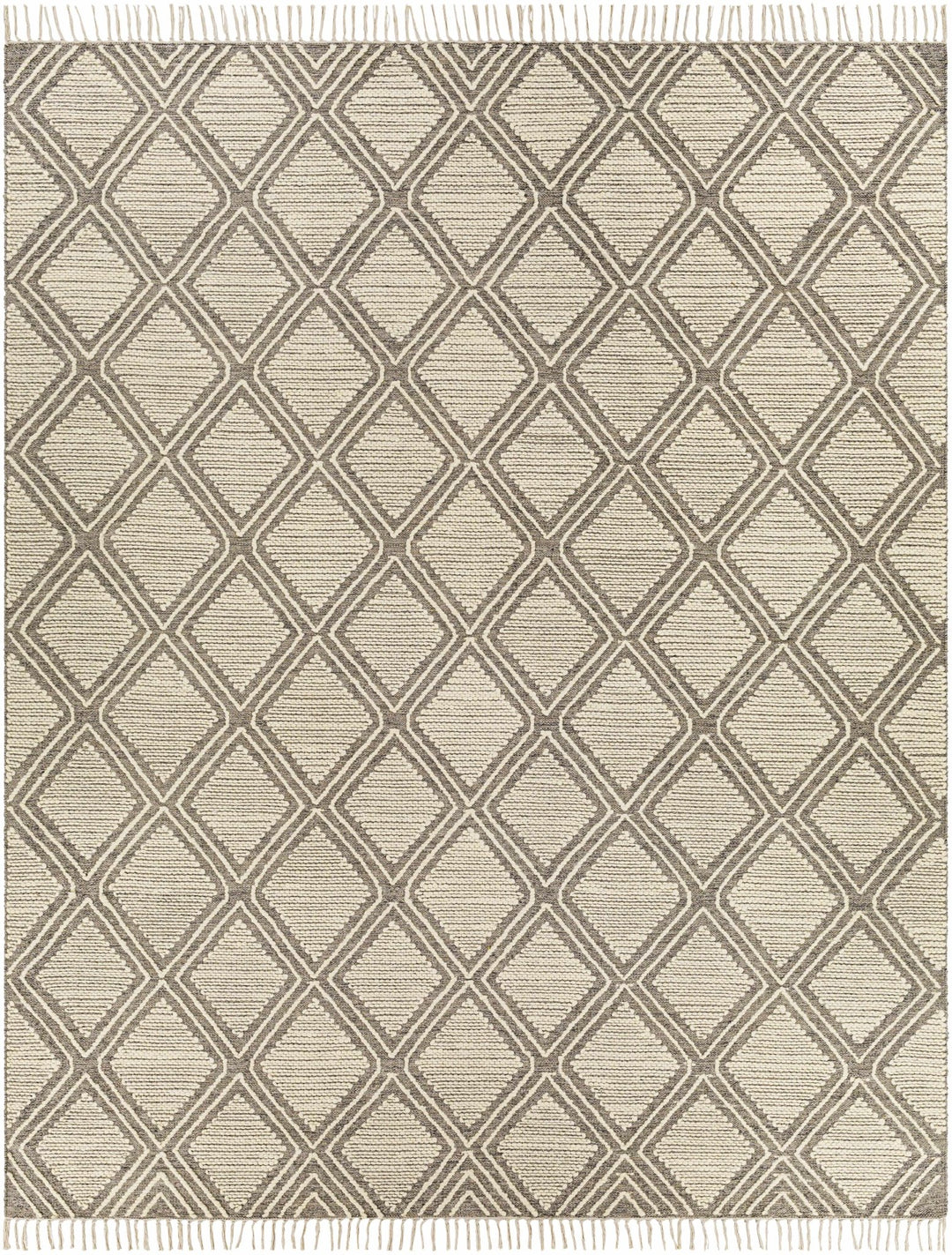 Grasston Modern Geometrical Design Beige Hand Woven Area Rug - The Rug Decor