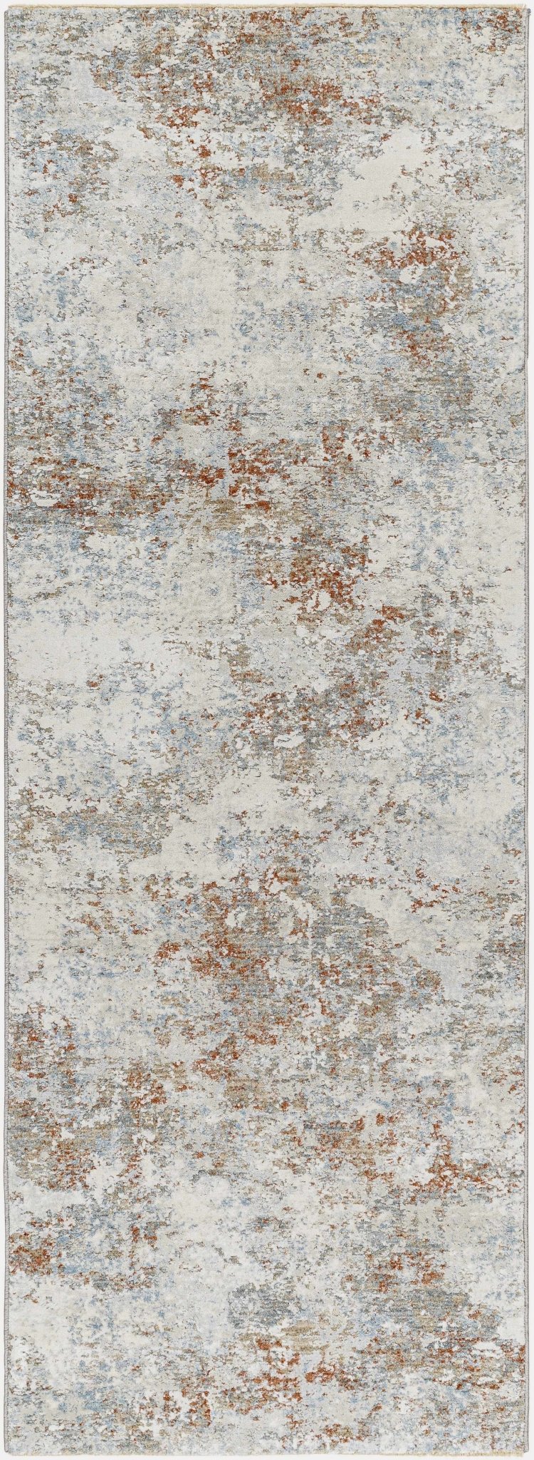 Gray And Beige Contemporary Style Machine Woven Rug - The Rug Decor