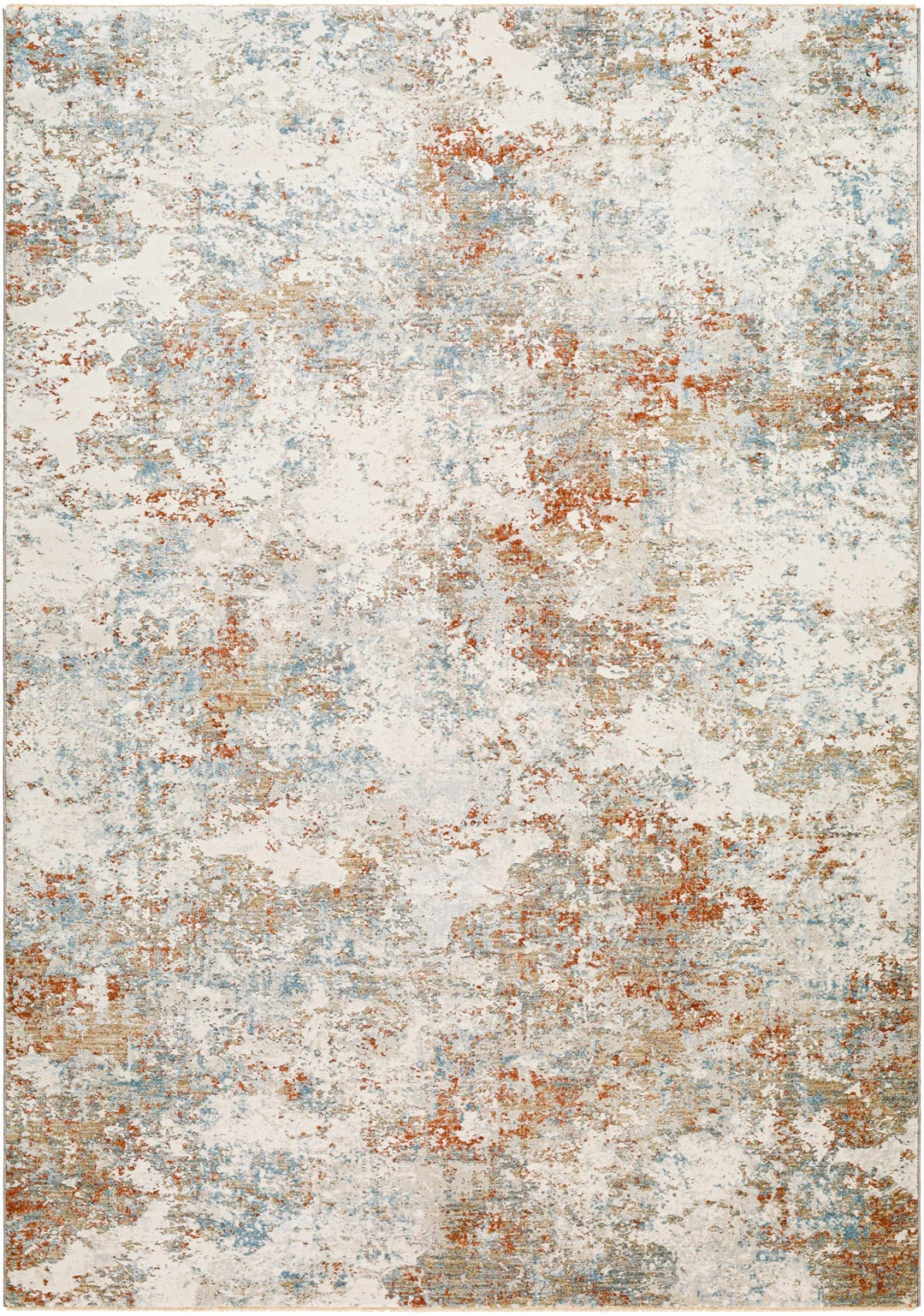 Gray And Beige Contemporary Style Machine Woven Rug - The Rug Decor