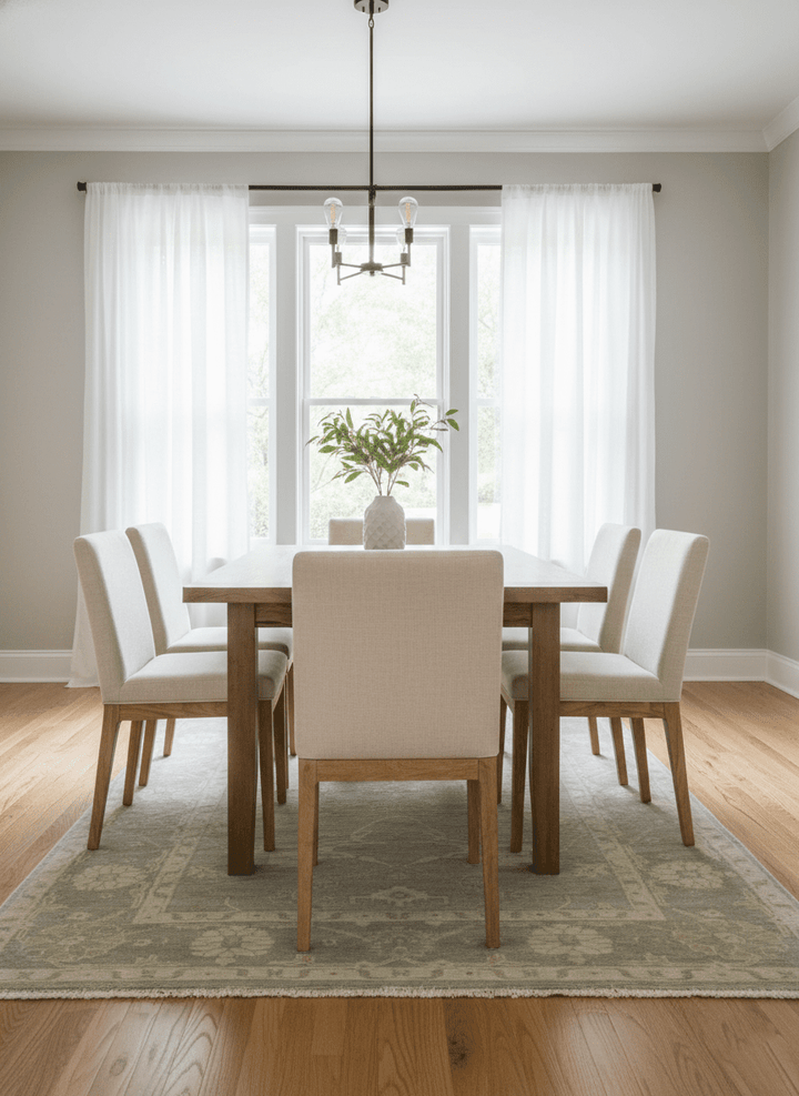 Gray And Beige Traditional Oushak Design Hand Knotted 5.6x8.6 wool area rug - The Rug Decor