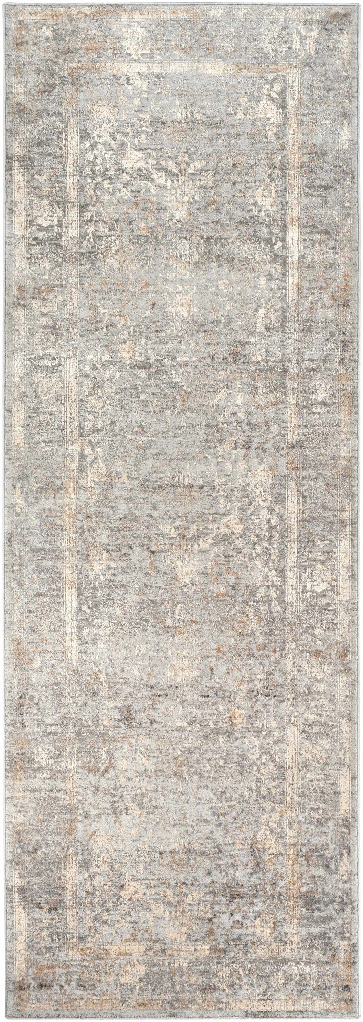 Gray And Charcoal Traditional Style Machine Woven Rug - The Rug Decor
