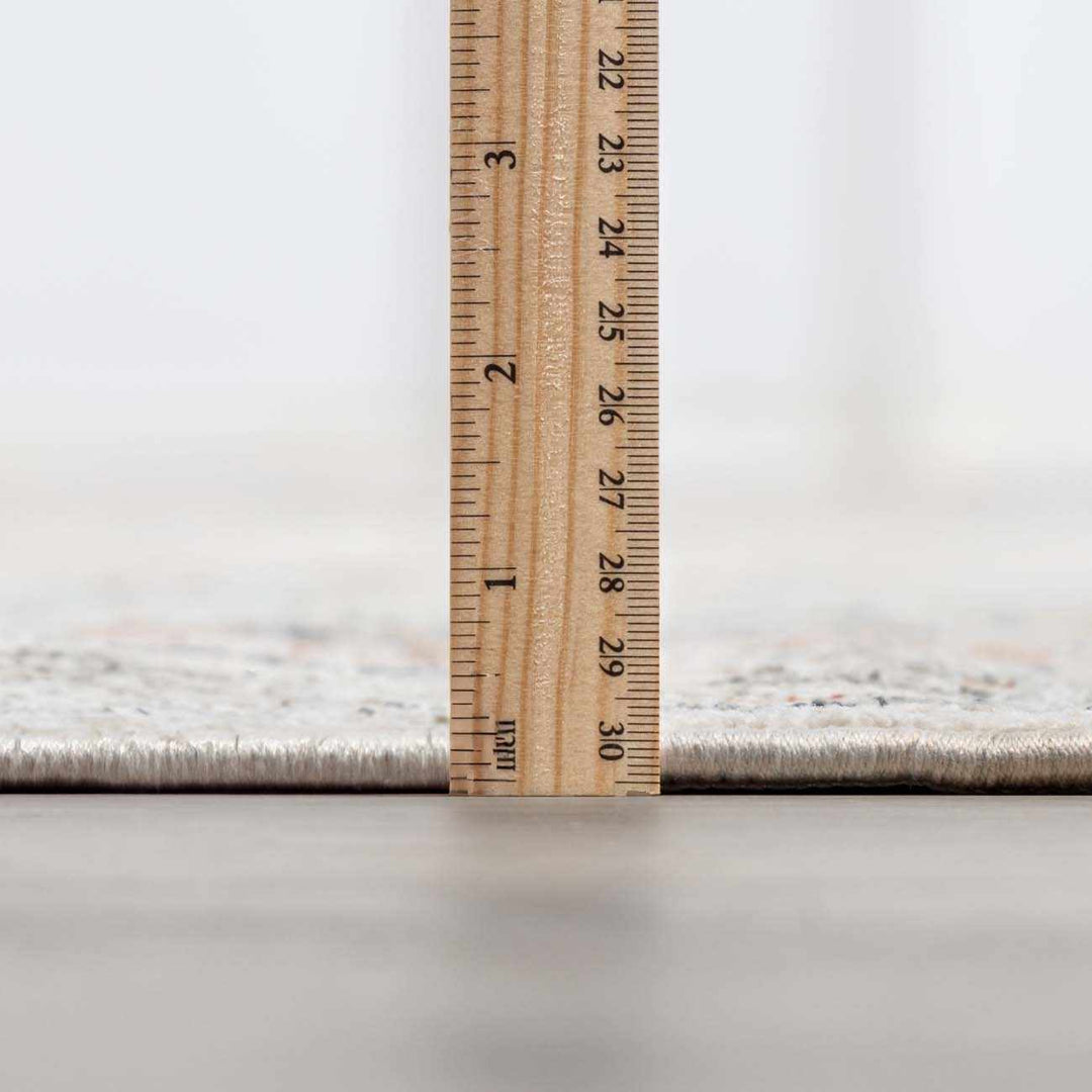 Gray And Cream Traditional Style Area Rug - The Rug Decor