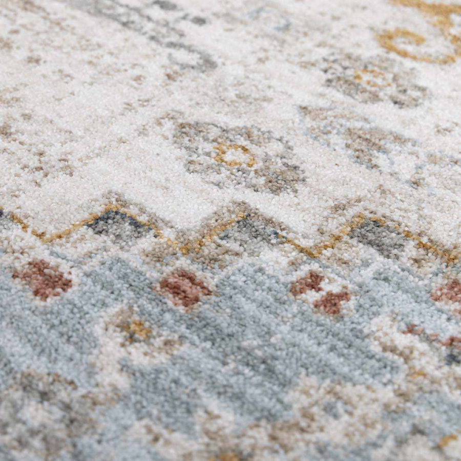 Gray And Cream Traditional Style Area Rug - The Rug Decor