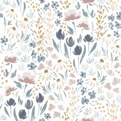 Gray and Ivory Spoonflower Printed self - adhesive Wallpaper - The Rug Decor