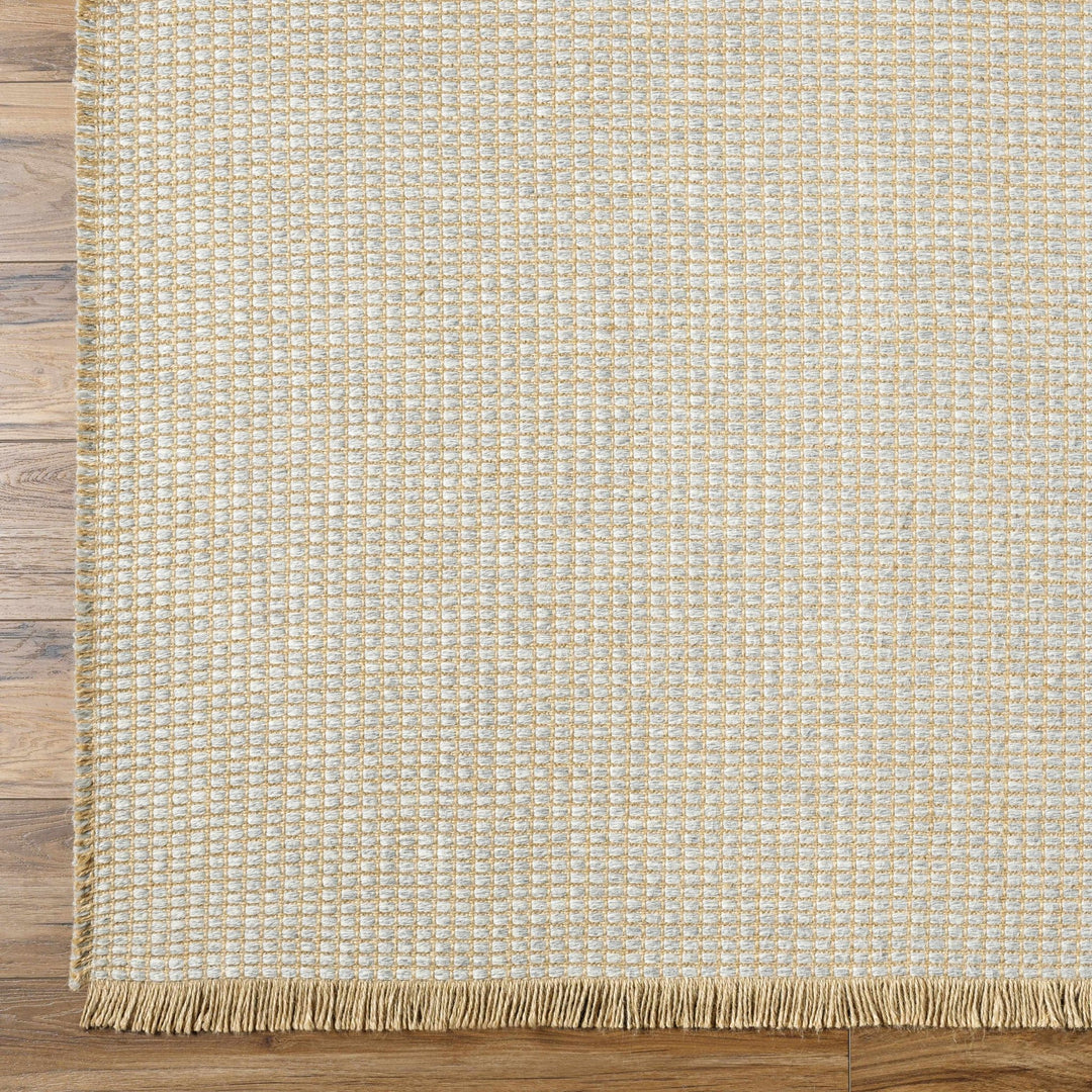 Gray and Tan Modern Geometrical Texture Multi Size Jute Area Rug - The Rug Decor