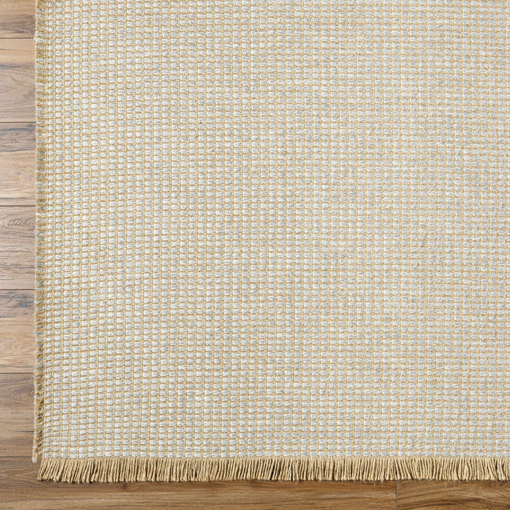 Gray and Tan Modern Geometrical Texture Multi Size Jute Area Rug - The Rug Decor